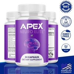 (3 Pack) Apex Neuro Elite Advanced Brain Health Support Supplement 180 Capsules