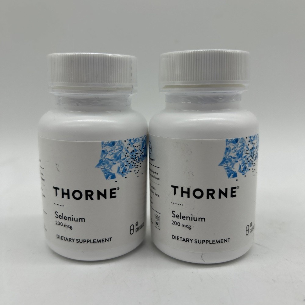 THORNE Selenium Supplement 200 mcg 60 capsules x 2 – EXP 01/2027+