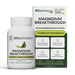 BIOptimizers Magnesium Breakthrough Supplement with 500mg – 7 Forms… Fast Ship