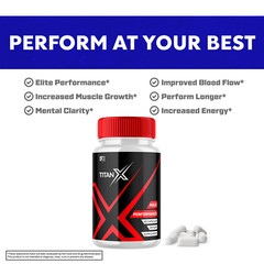 Titan X – Male Pills to Boost Performance and Endurance 60 Capsules
