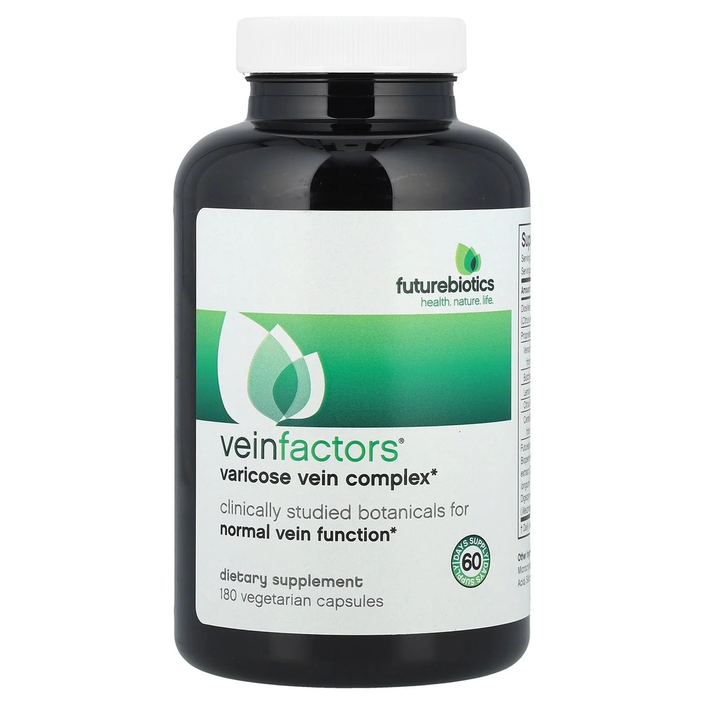 2 X Futurebiotics, VeinFactors�, Varicose Vein Complex, 180 Vegetarian Capsules