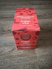 Proper Wild Energy Gummies Caffeine L-Theanine, Strawberry Flavor 10 pack