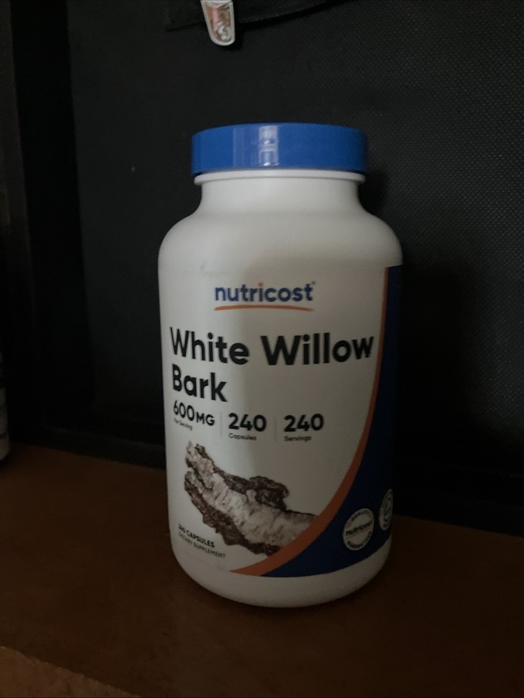 White Willow Bark Capsules 240 Count 600 Mg New Unopened