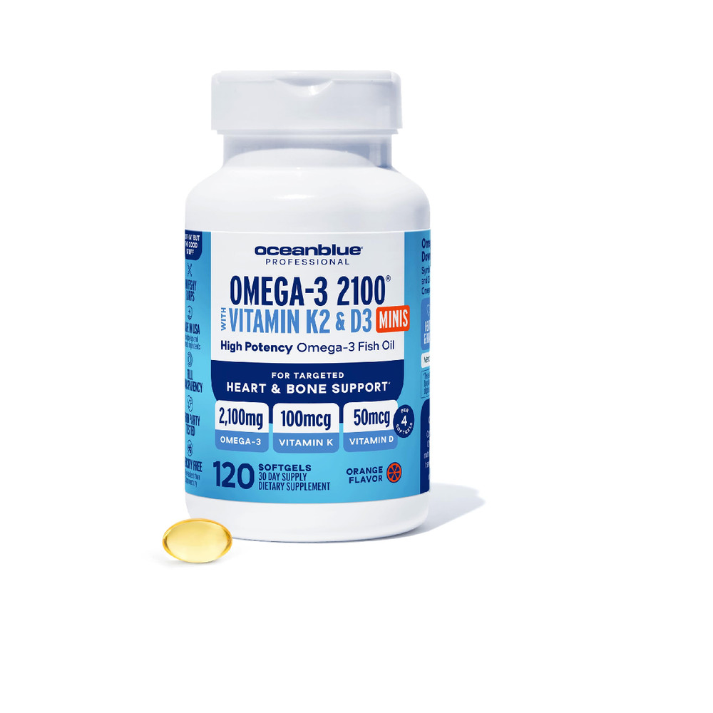 Oceanblue Professional 2100 Vitamin K2 And D3 Strength Epa Dha Omega 3 Wild