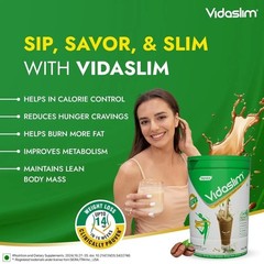 Vidaslim Meal Replacement Protein Health Shake Weight Control for Women Men