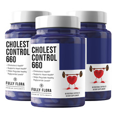 Cholesterol Control Regulator 660mg Supports Heart Health Supplement Pack of 3