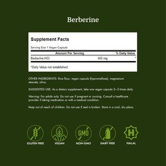Swanson Berberine HCl Cardiovascular and Metabolic 60 Count (Pack of 1)