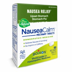 Boiron NauseaCalm – 60 Chewable Meltaway Tablets – Newest Expiration