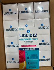 Liquid IV Sugar-Free Electrolyte Packets Raspberry Lemonade – 120 Packets