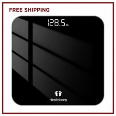 Digital Bathroom Scale Body Weight400lb 180kg LED Display Electronic Fitness New