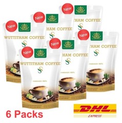 6 x Wuttitham Instant Coffee Health Weight Control Burn Anti Aging Slim Drink