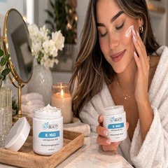 K-Max All Natural Maximum Strength Vitamin K Veins Cream with Hyaluronic Acid