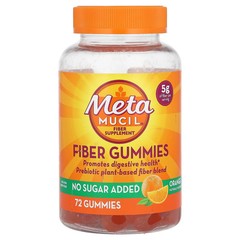 2 X Metamucil, Fiber Gummies, Orange, 72 Gummies