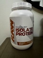 4 RAW Nutrition Grass Fed Whey Isolate Protein 2 Vanilla 2 Peanut Butter SEALED