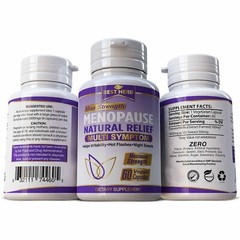 Menopause Relief Supplement Pills Estrogen Balance Hot Flashes Support 60 Caps