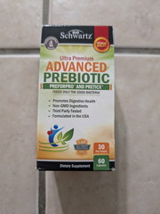 BioSchwartz Prebiotics for Advanced Gut Health Immune System Support Diet, 60 ct