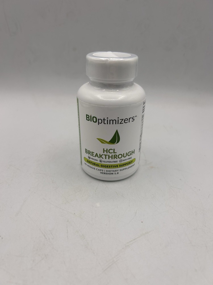 Bioptimizers HCL Breakthrough – Increase Stomach Acid – w/ Digestive Enzyme – 90
