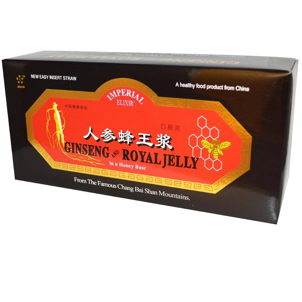 Imperial Elixir Chinese Red Panax Ginseng and Royal Jelly 10 ml 10 vials
