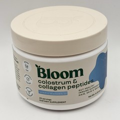 Bloom Colostrum & Collagen Peptides Unflavored 4.16 Oz EXP 6/2027