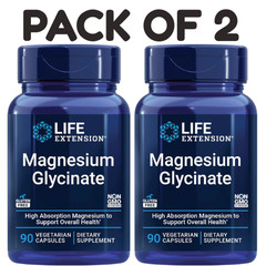 Life Extension Magnesium Glycinate 90 Caps Pack of 2