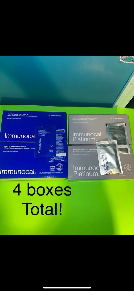 2x Immunocal Platinum 2x Regular Blue Precursor by Immunotec. Exp10/2027