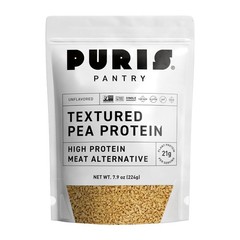 Plant-Based Meat Substitute, Unflavored Pea Protein, Textured Vegetable
