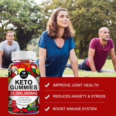 Keto BHB Diet Gummies – Fat Burner ACV Weight Loss Appetite Suppressant 60Gummy