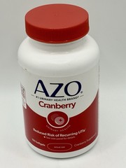 AZO Cranberry Softgels Urinary Tract Health Supplement, 100 Count Exp 10/2027