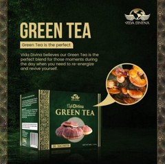 Vida Divina Café Divina Green Tea with Organic Reishi Extract Green Tea, Support