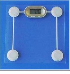 GS-1 Siltec glass digital bathroom scale 440 lb, NEW