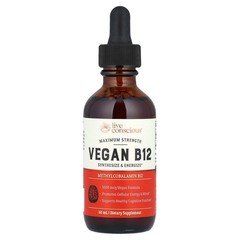2 X Live Conscious, Vegan B12, Maximum Strength, 60 ml