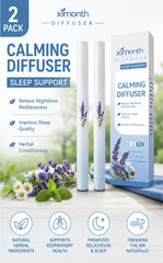 2 Pack Herbal Diffuser featuring Mullein, Thyme & Mint designed for Lung