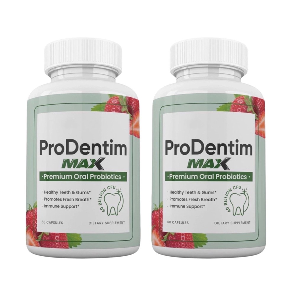 2-Pack ProDentim MAX Capsules, Prodentim Supplement for Teeth & Gums-Free Ship