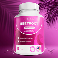 Rosabella Organic Beetroot 1300mg – Supports Blood Flow & Heart Health – 60ct