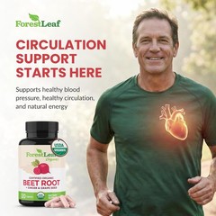 ForestLeaf USDA Organic Beet Root Capsules – Beetroot Supplement 1000mg