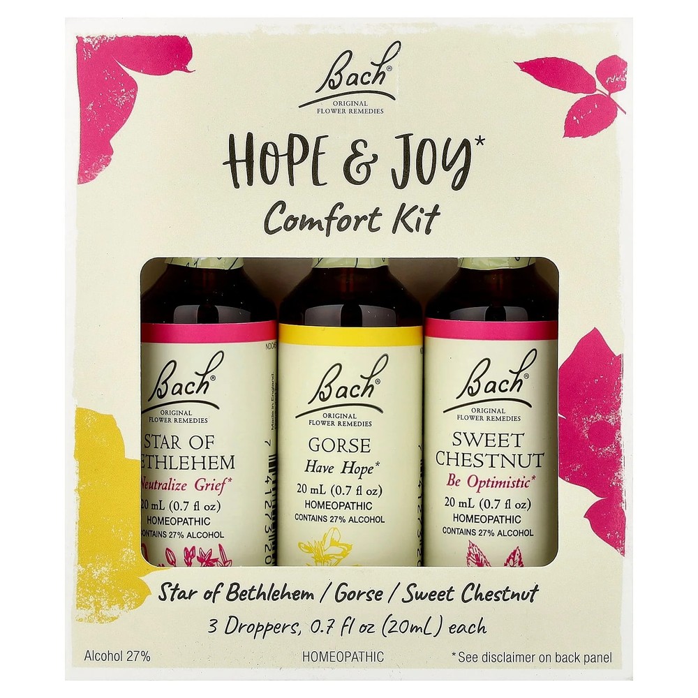 2 X Bach, Hope & Joy Comfort Kit, 3 Droppers, 0.7 fl oz (20 ml) Each
