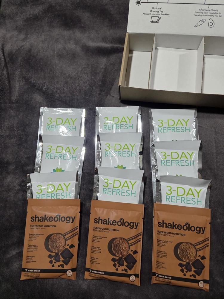 BODi 3-Day Refresh With 0g Shakeology Chocolate Whey Shake BB:04/01/2026