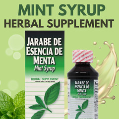 Menper Mint Syrup with Natural Peppermint Extract Supplement- 4 fl oz (2-Pack)