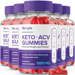 (5 Pack) Biolyfe Keto ACV Gummies Bio Lyfe Keto Gummy Biolife Keto (300 Gummies)