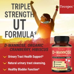 D-MANNOSE WITH CRANBERRY EXTRA – Flush Impurities, Healthy Urinary Tract Support