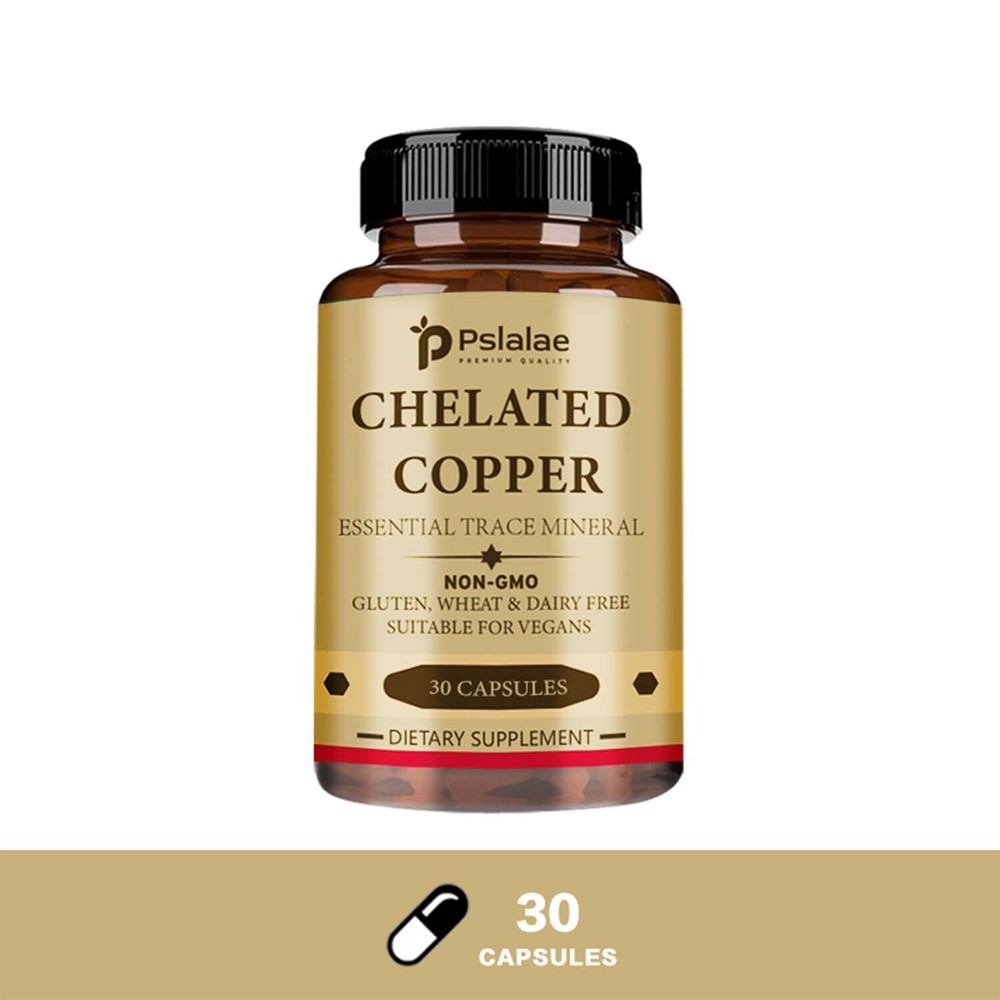 Chelated Copper – Supports Bone, SkinHealth, Immune System Booster, Gluten Free