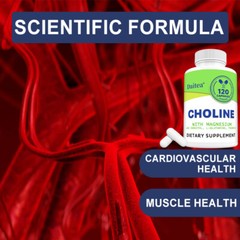 Choline Supplements 30 To 120 Capsules | Promotes Energy, Liver, Brain