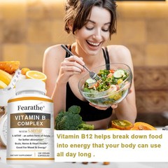 Vitamin B Complex Vitamin B Supplement – With 5-Mthf,B1,B2,B3,B5,B6,B7,B9,B12