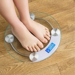 Lcd Display High-definition Digital Scale Round Shape Bathroom Body Weight Scale