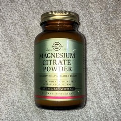 Solgar Magnesium Citrate Powder 250mg Muscle Health 3.8oz Vegan Gluten-Free