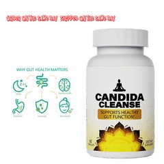 Candida Cleanse Gut & Colon Support 60 Capsules For Women & Men, Fast shipping