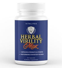 Herbal Virility Max Men Pills, Herbal Virility Max Male Support (60 Capsules)