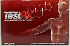 TESTRX Natural Test Booster Supplement 120 Capsules SUPER FAST SHIPPING!