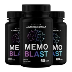 (3 pack) Memo Blast Capsules – MemoBlast Brain and Memory Support Formula 60ct