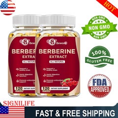 2 Packs Berberine 1200mg High Absorption For Blood Sugar Immune 3 Months Supply